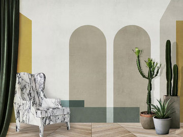 GEOMETRIC / PIAZZA ITALIA - Washable wallpaper by N.O.W. Edizioni - view 2